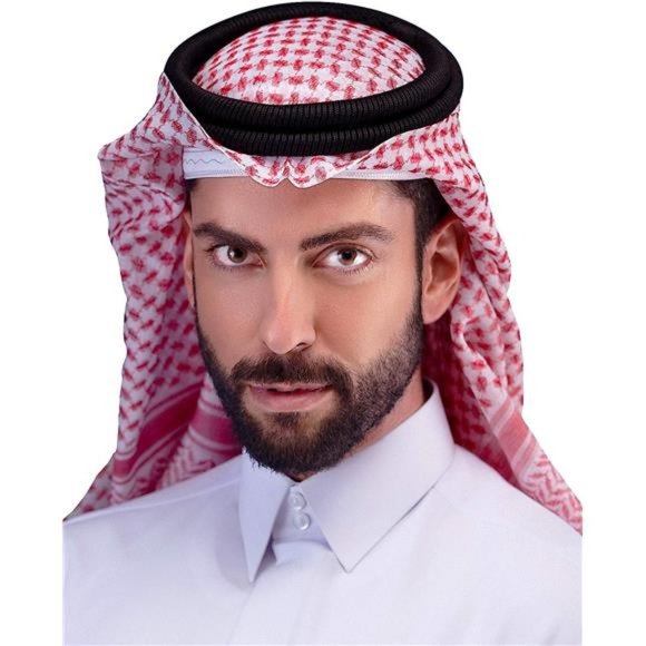 Scarf Military Shemagh Tactical Desert Keffiyeh Head Red&white